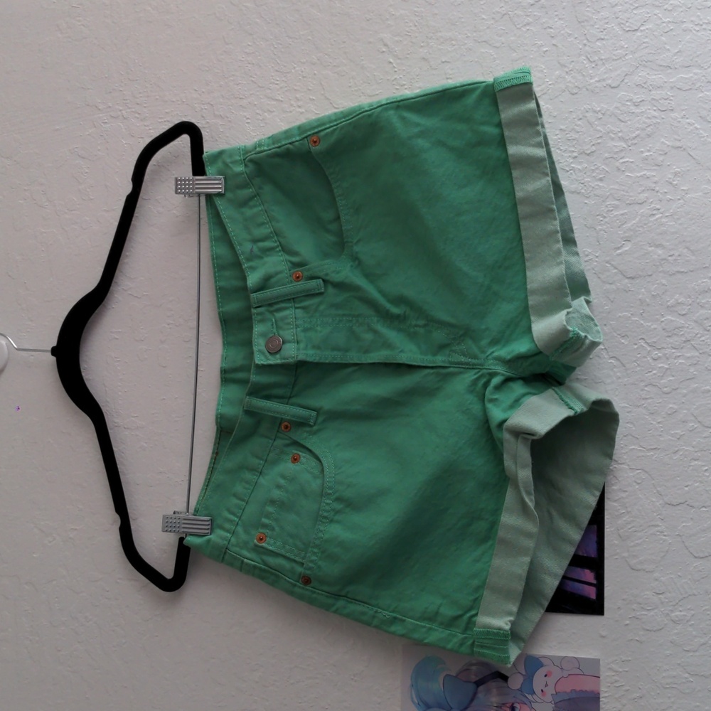 Levi's Green Jean Shorts